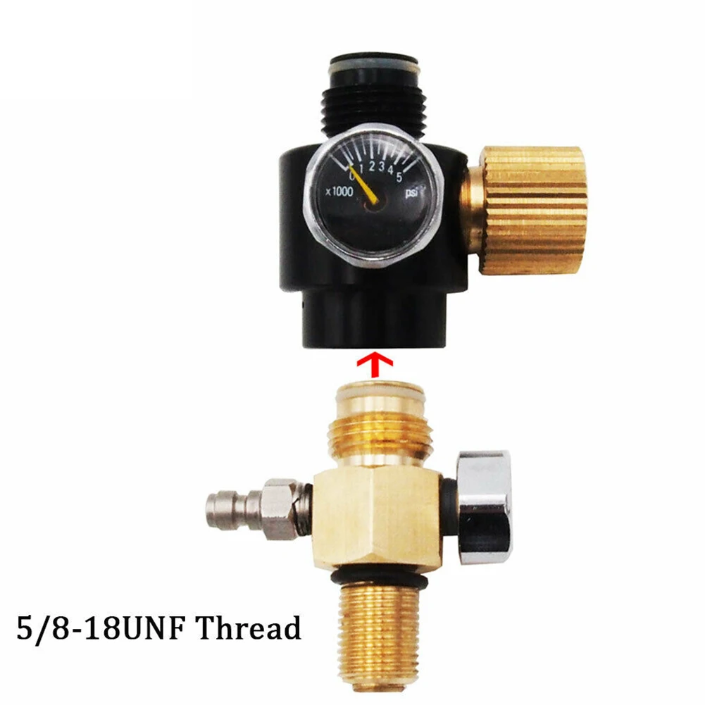 

Brand New Regulator HPA Tank Pin Valve 0-5000psi 3000psi Input Pressure M18 With Regulator Paintball Tank Adjuster Test Adapter