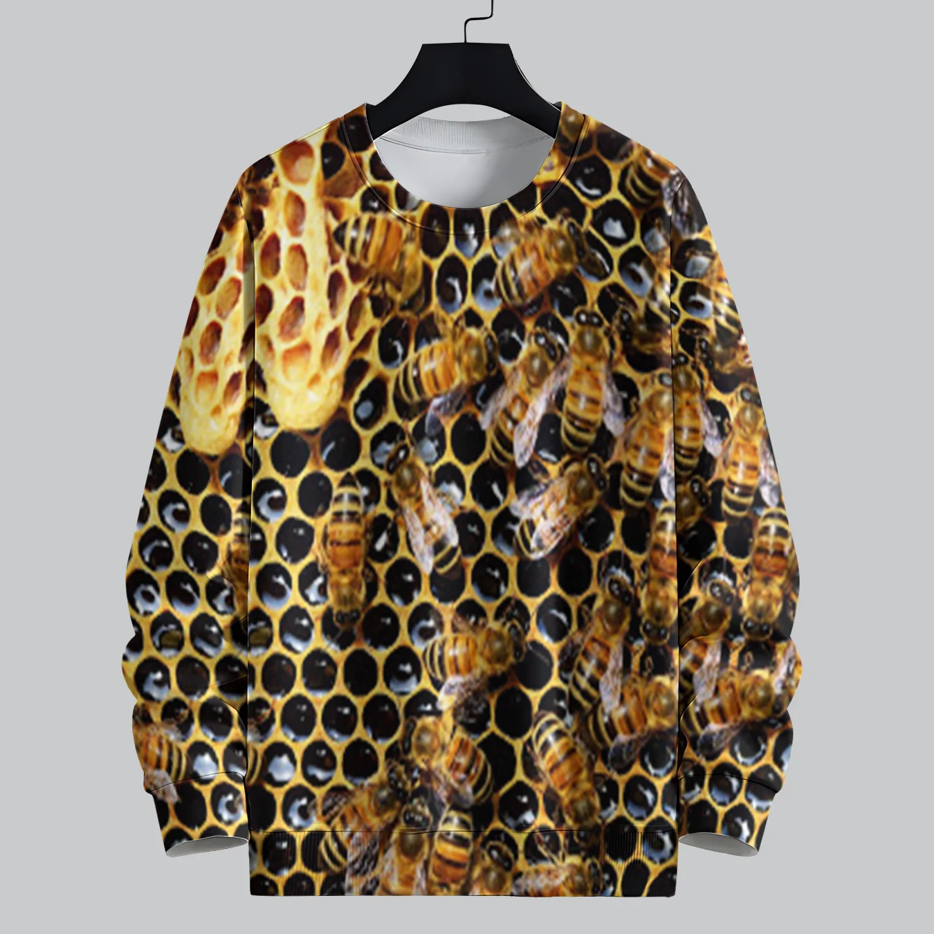 Свитшот MSIEESO с круглым вырезом и принтом пчелы цвет в ассортименте