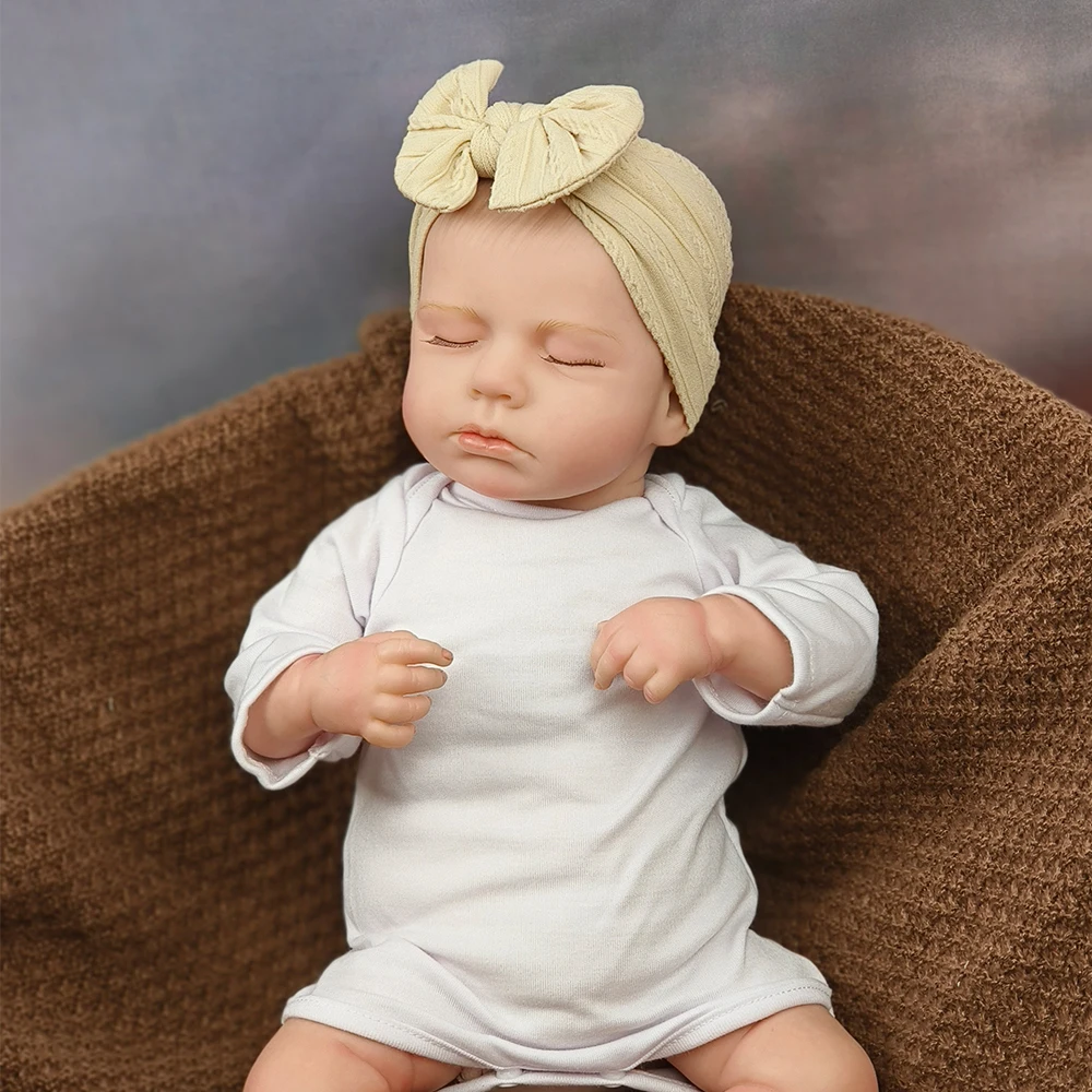 Мягкая силиконовая виниловая Кукла-младенец для девочки 48 см