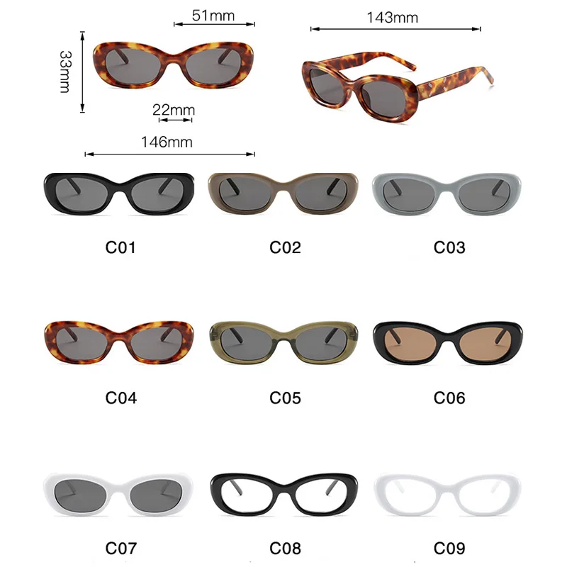 OVOYAN овальные солнцезащитные очки в маленькой оправе женские индивидуальные