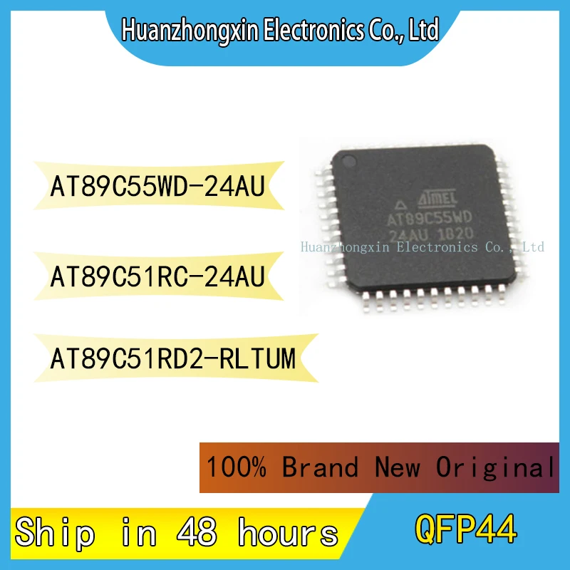 

AT89C55WD-24AU AT89C51RC-24AU AT89C51RD2-RLTUM MCU Chip QFP44 Integrated Circuit Microcontroller 100% Brand New Original