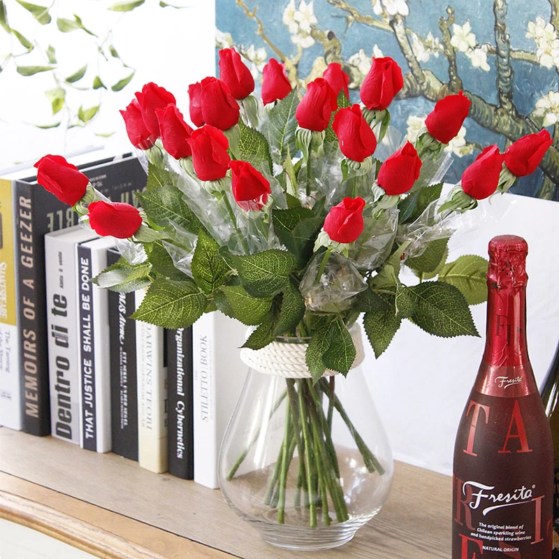 

Artificial Rose Flowers for Decoration Artificial Flowers with Free Shipping Home Decoration Wedding Decorations Material