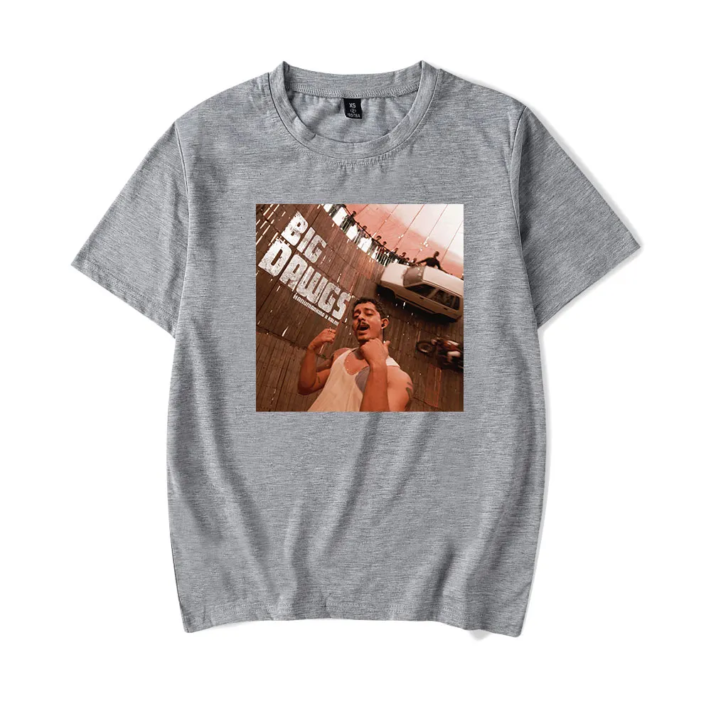 Мужская и женская футболка с принтом коротким рукавом