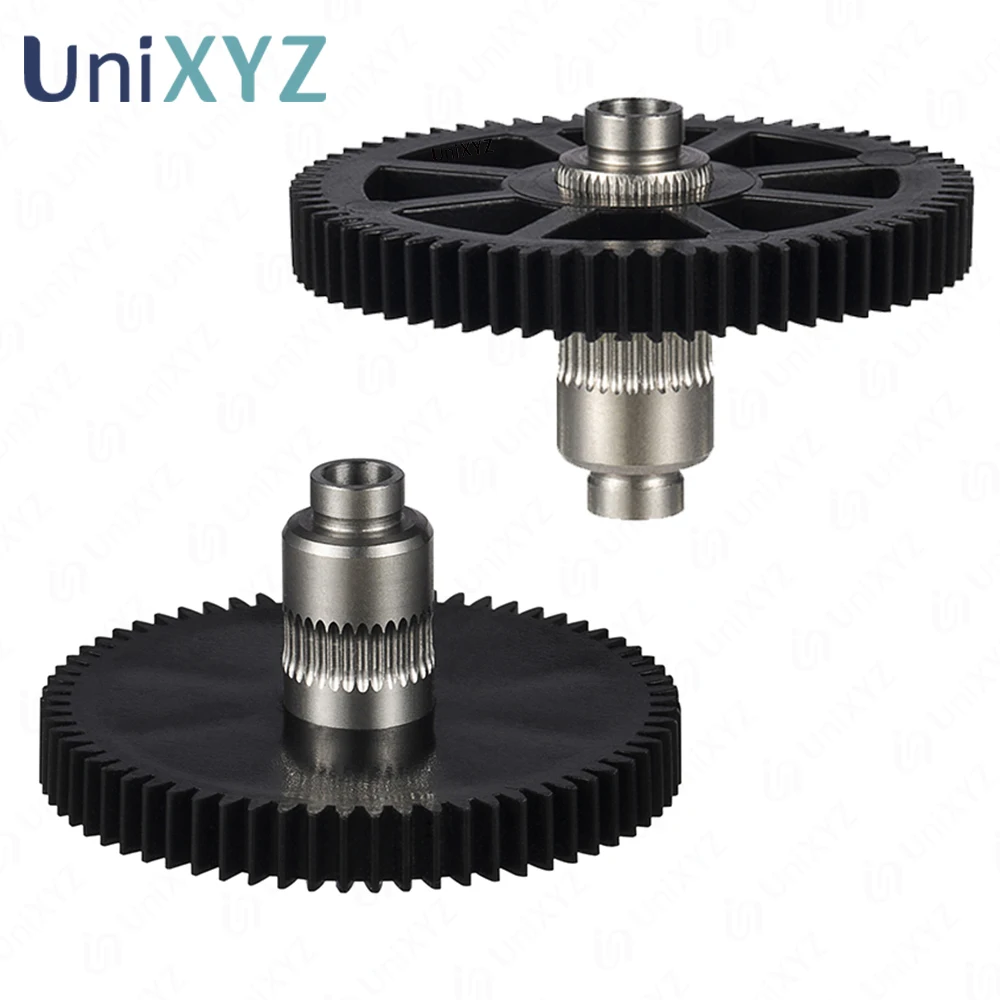 Экструдер для Sidewinder x1 с 66 зубцами из нержавеющей стали и пластика