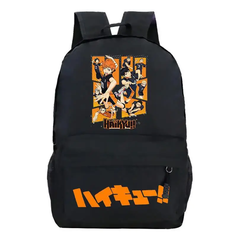 

Japan Anime Haikyuu Children's Backpack Boys Girls Cartoon Print Schoolbag Harajuku Students Anime Backpacks Back To School Gift