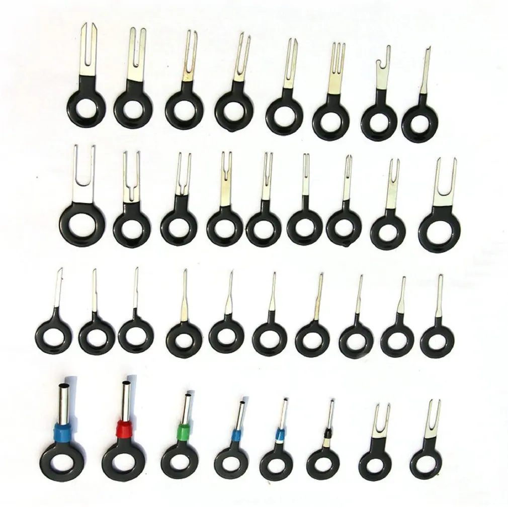 

11/18/36 pcs Car Terminal Removal Tool Wire Plug Connector Extractor Puller Release Pin Extractor Kit For Car Plug Repair Tool