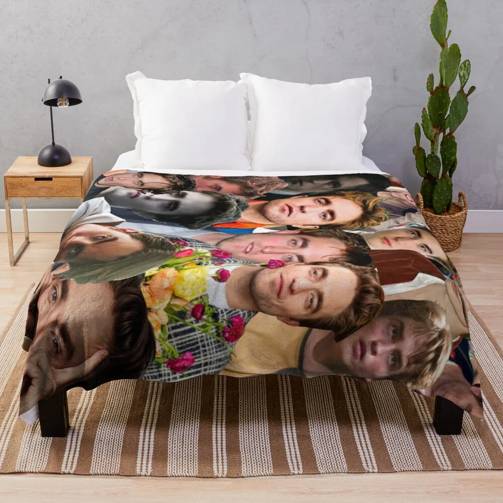 

Robert Pattinson Photo Collage Throw Blanket multi-purpose decorative blanket