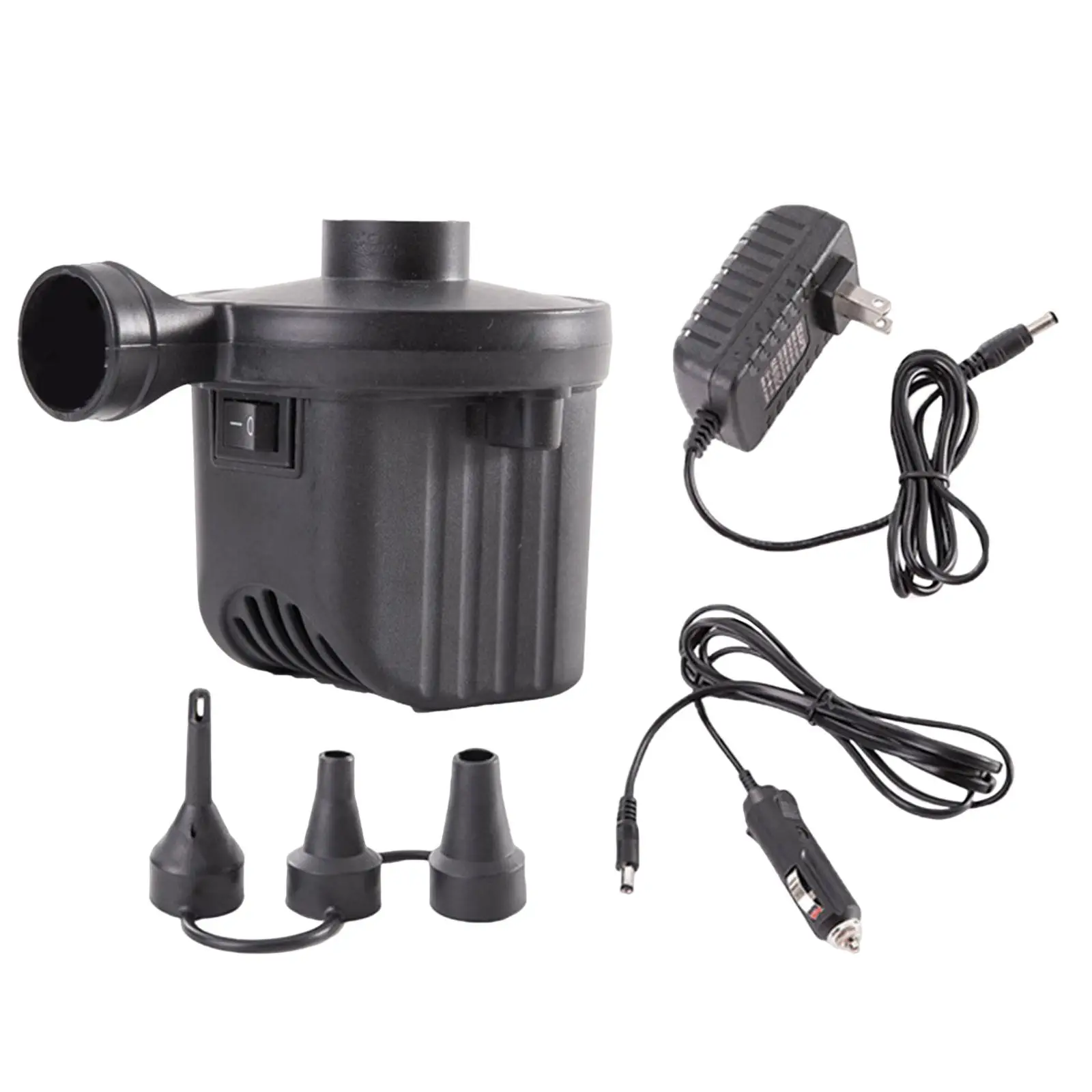 

Electric Air Pump Pool Toy Air Beds Kayak Boat Couch Airbed with Nozzles