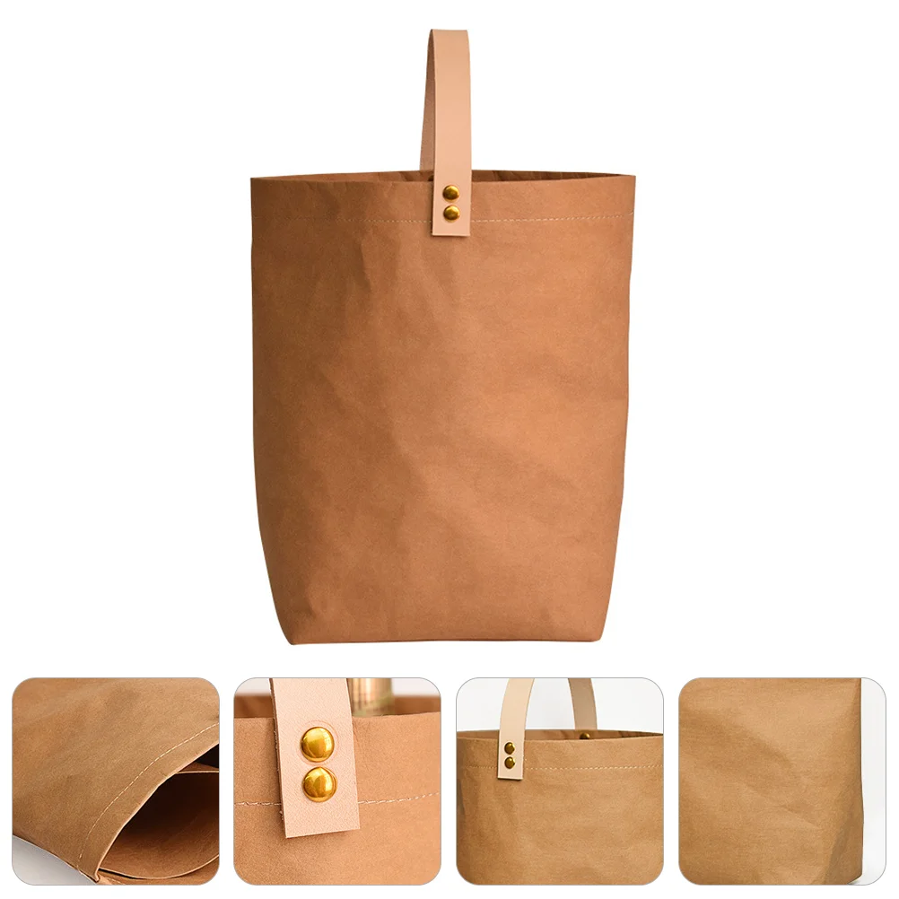 

Heavy Duty Bag Gift Bag Washed Kraft Paper Reusable Bag Holder