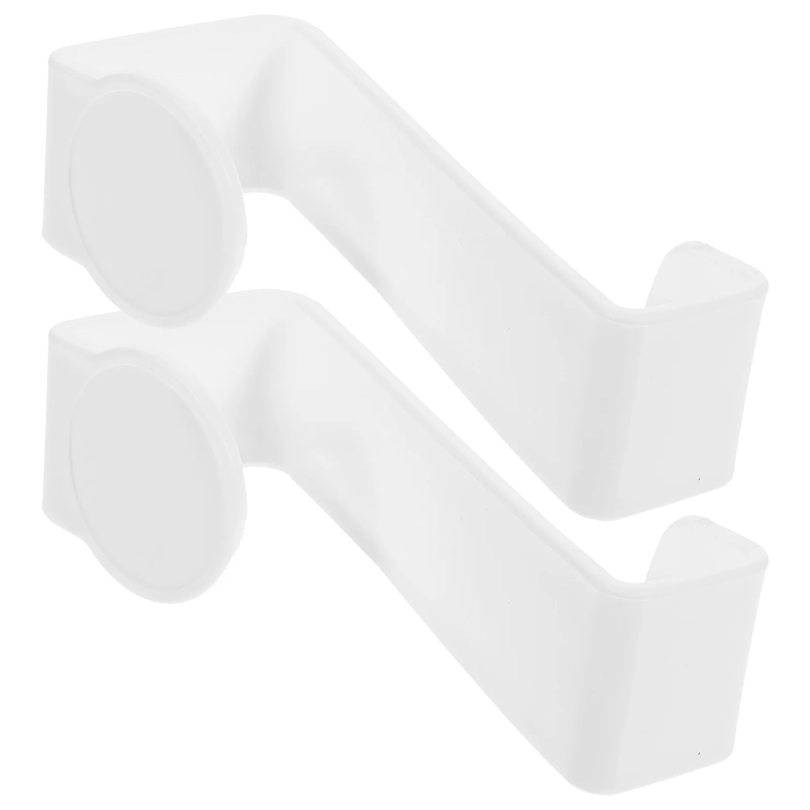 

2 Pcs Multifunctional Z Hook Toilet Towel Hangers Kitchen Cabinet Handles Potty Seat Hooks Storage Plastic Hanging