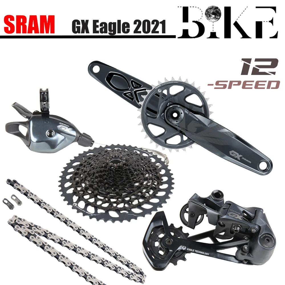 2021 NEW SRAM GX EAGLE 1x12 12 Speed Groupset DUB Kit 32T Trigger Shifter Rear Derailleur 10-52T Cassette Chain Crankset