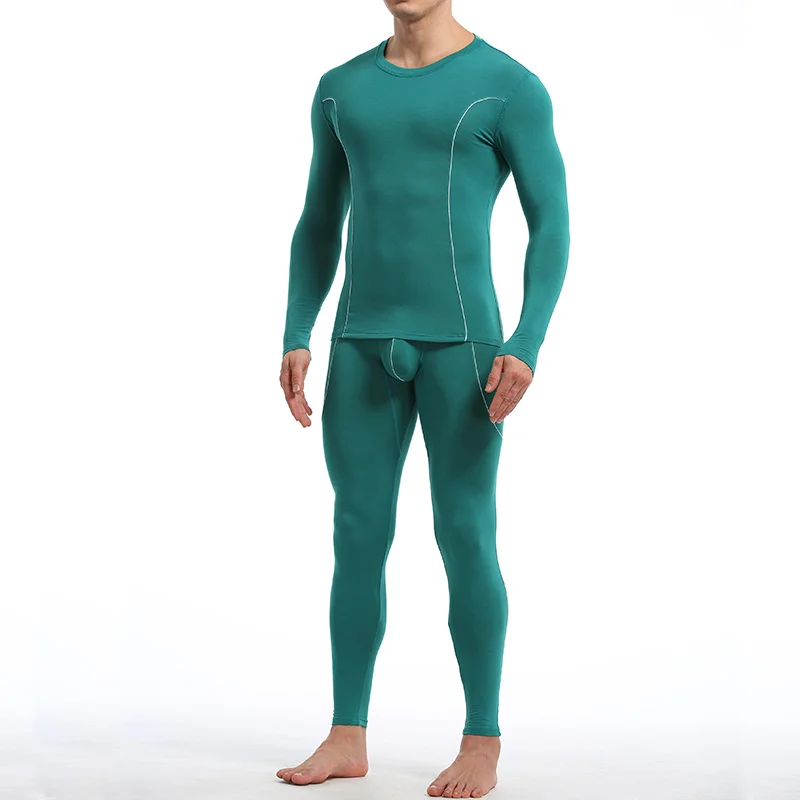 Thermal Underwear Sets For Men Winter Thermo Underwear Long Johns Winter Clothes Men Thick Thermal Clothing Solid Drop Shipping