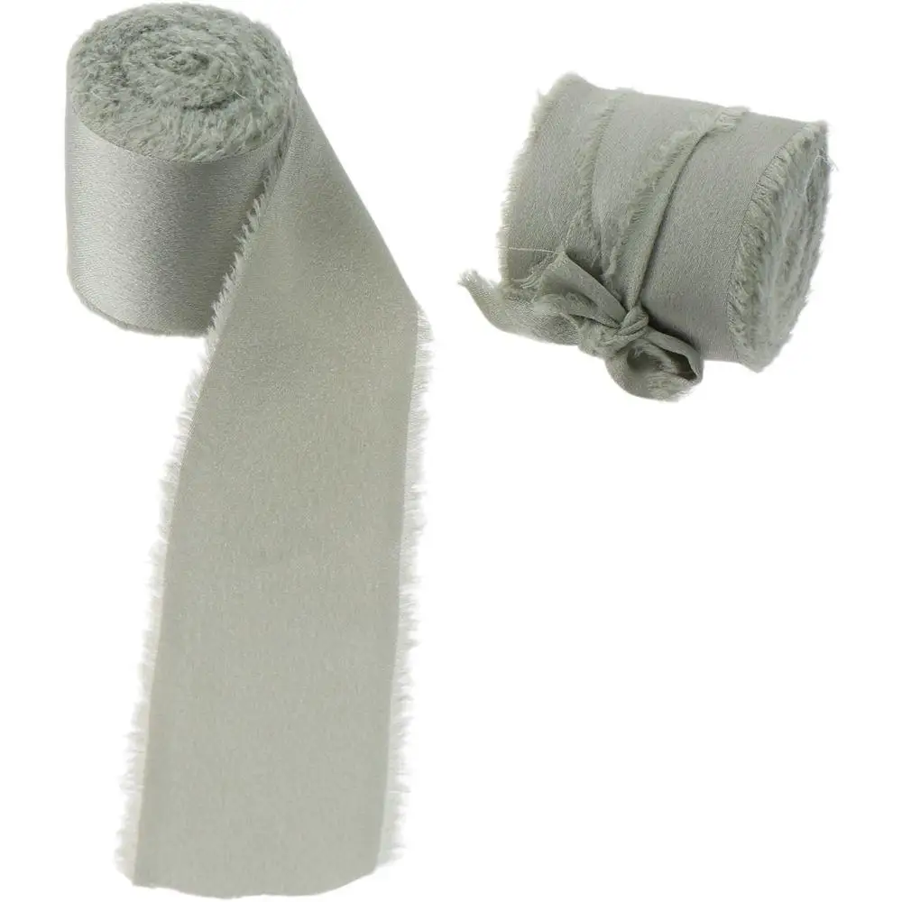 Зеленая атласная лента Shuckhoya 1 5 дюйма x 15 ярдов для подарков свадебных приглашений