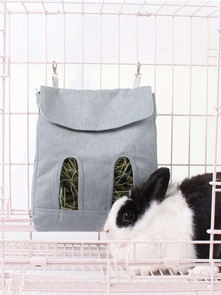 

Rabbit Feeding Feed Pack Bag Guinea Pig Hamster Feeding Bag Hanging Bag Totoro Haystack Bag Small Pet Food Bag