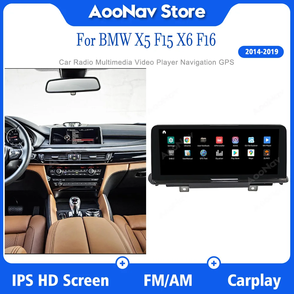 

2din Android11 Auto 256GB Snapdragon 662 For BMW X5 F15 X6 F16 2014-2019 Car Radio With Touch Screen Wireless Carplay