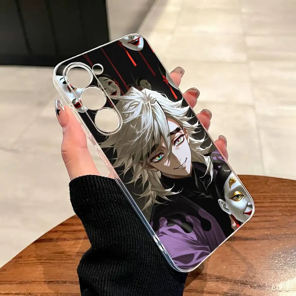 Фото Чехол для телефона Demon Slayer Douma Anime для Samsung A10, 12, 20, 21S, 30, 31, 40, 50, 51, 52, 70, 71, прозрачный чехол. №2