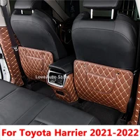 for toyota harrier 2021 2022 car all inclusive rear seat anti kick pad rear backrest seats cover b pillar protective mat pad