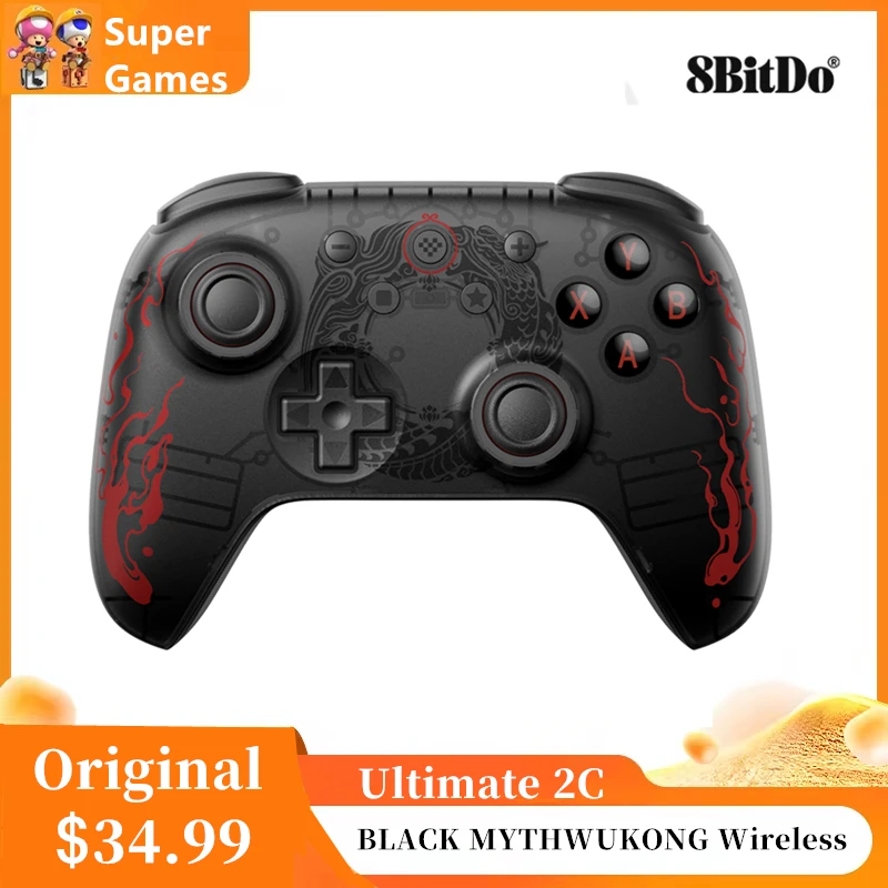 8BitDo Ultimate 2C BLACK MYTHWUKONG Беспроводной игровой контроллер для ПК Steam Accessories Deck Raspberry Pi