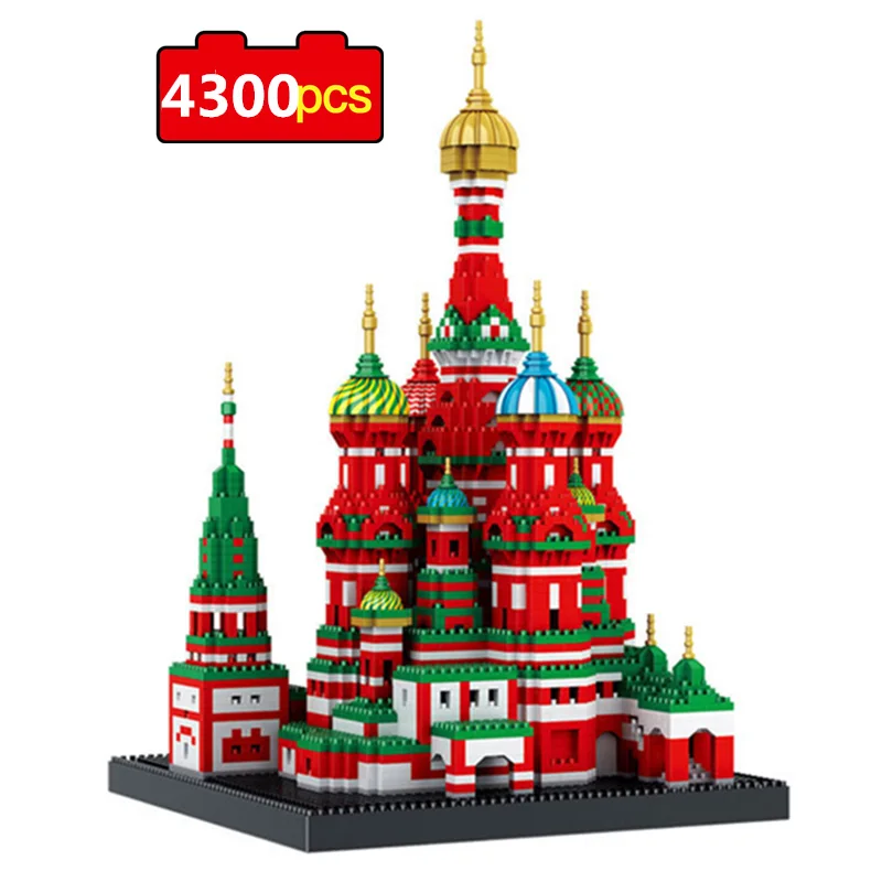 

4300 шт., Детский конструктор «сооружение мира»