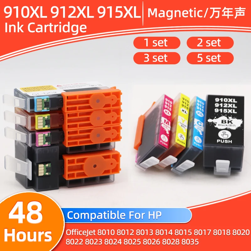 Фото Совместимый картридж HP 912XL 912 910 915 XL HP912 для принтеров HP OfficeJet Pro 8020 8022 8023 8024 8025 8026 8028 8035 №1