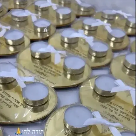 Прозрачные акриловые субботние свечи молитвенные карточки зеркальный акрил