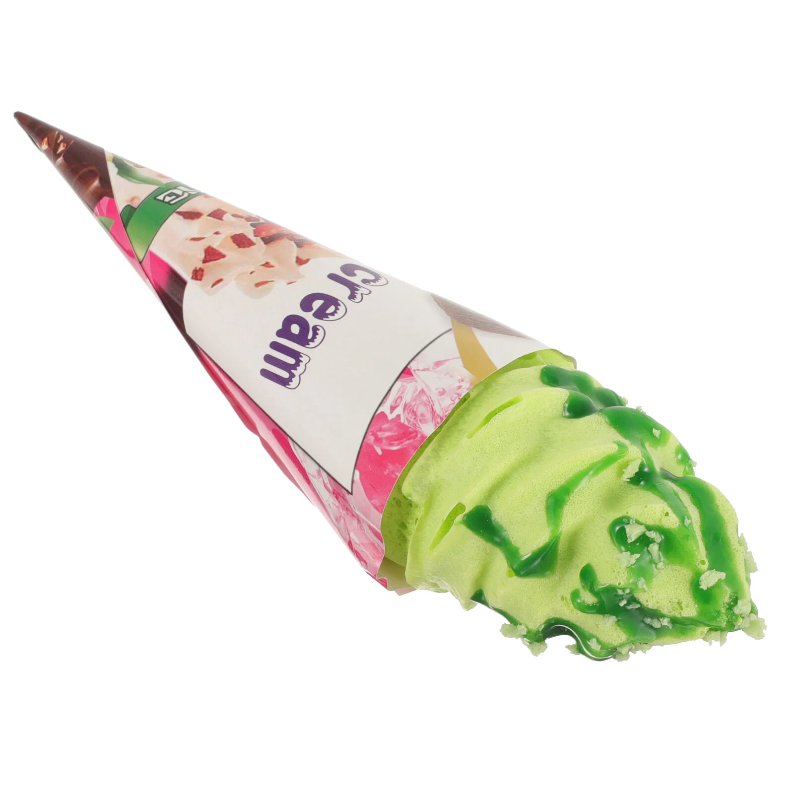 

Ice Cream Model Artificial Food Fake Cone Fruit Decorations Dessert Shop Ornament Pu Child