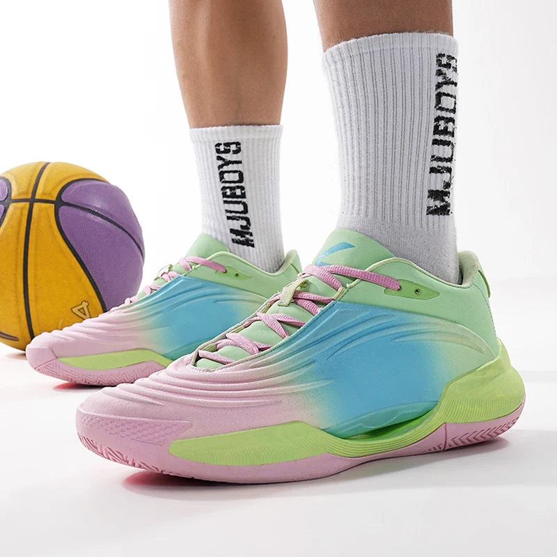 QNX-6809 Профессиональные мужские баскетбольные кроссовки носимые спортивные для
