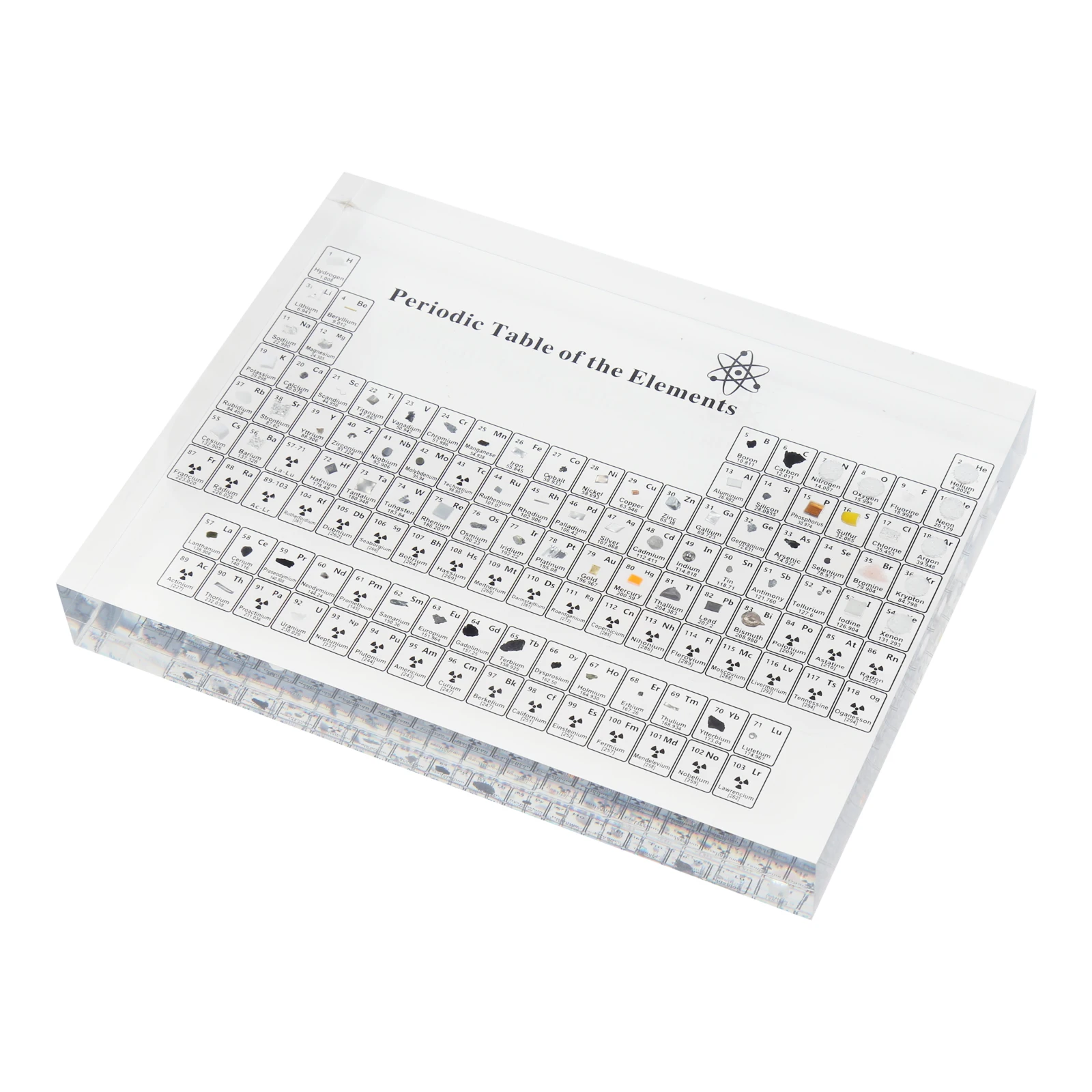 

1 Pc Real Chemical Elements Periodic Table Display with Elements Real Elements In Kids Teaching Birthday Teacher's Day Gifts