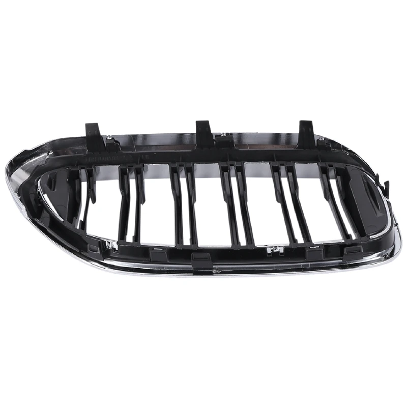 Для-BMW 5 серии G30 G31 G38 M5 2017 + хром черный Передний бампер капот решетка гриль (Doublel Six