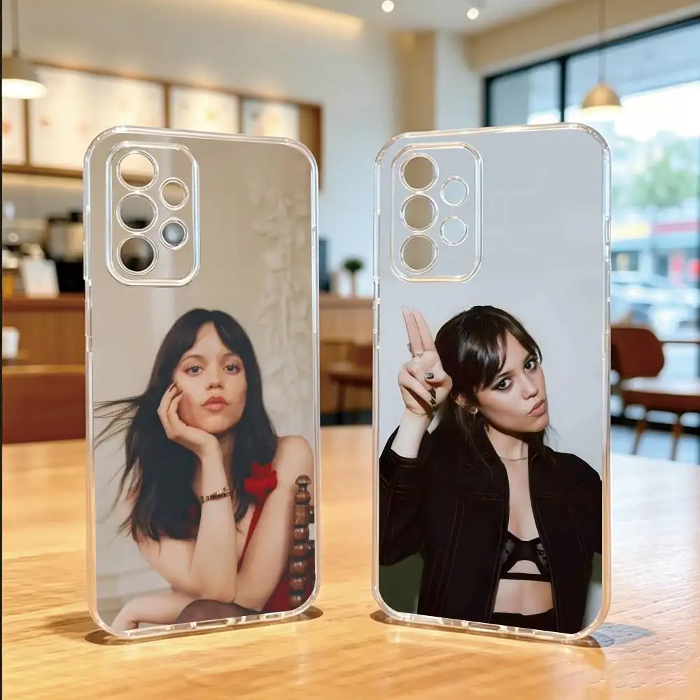Фото Чехол для телефона j-Jenna Ortega, прозрачный, силиконовый, мягкий, для Samsung S25, S24, S21, S22, S23, S30, Ultra, S20, Plus, Fe №1