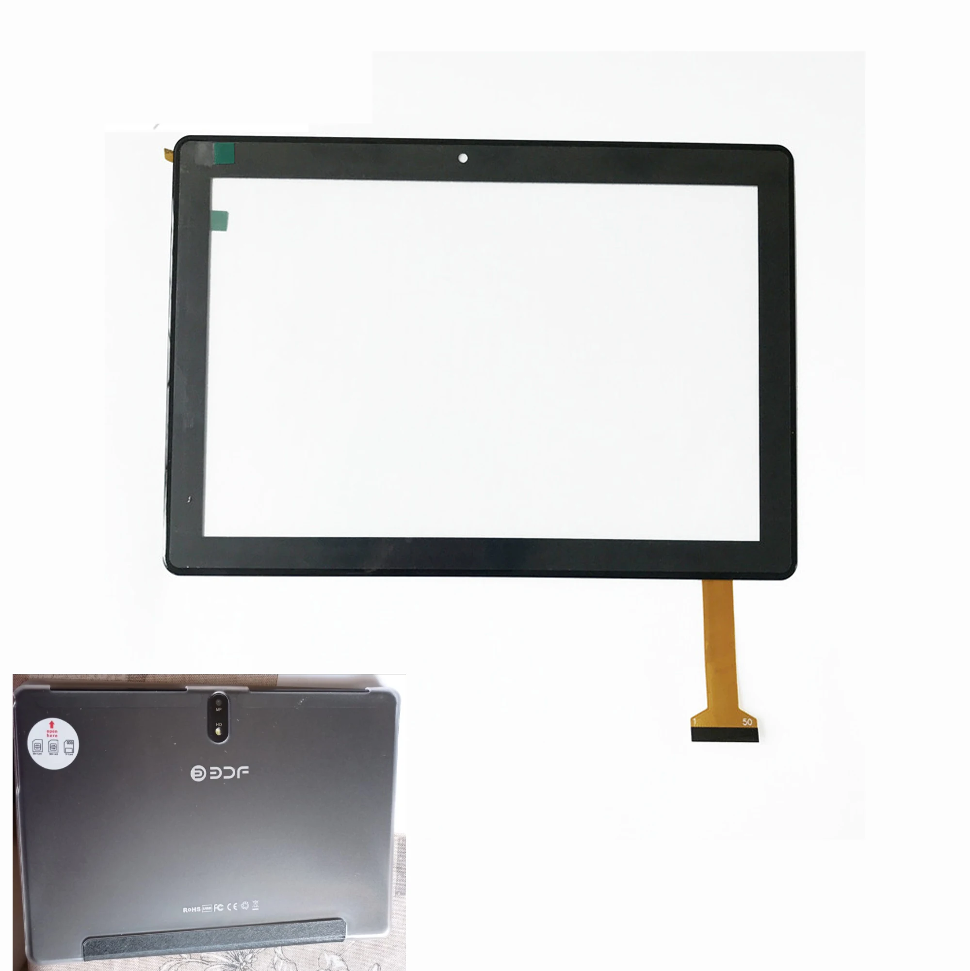 Новый сенсорный экран дигитайзер стеклянный сенсор для BDF M107 2022 tablet PC Pantalla Замена