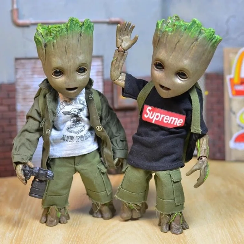 

Marvel Groot Animation Cartoon Little Tree Man Figure Guardians of the Galaxy Joint Movable Model Peripheral Children's Toys