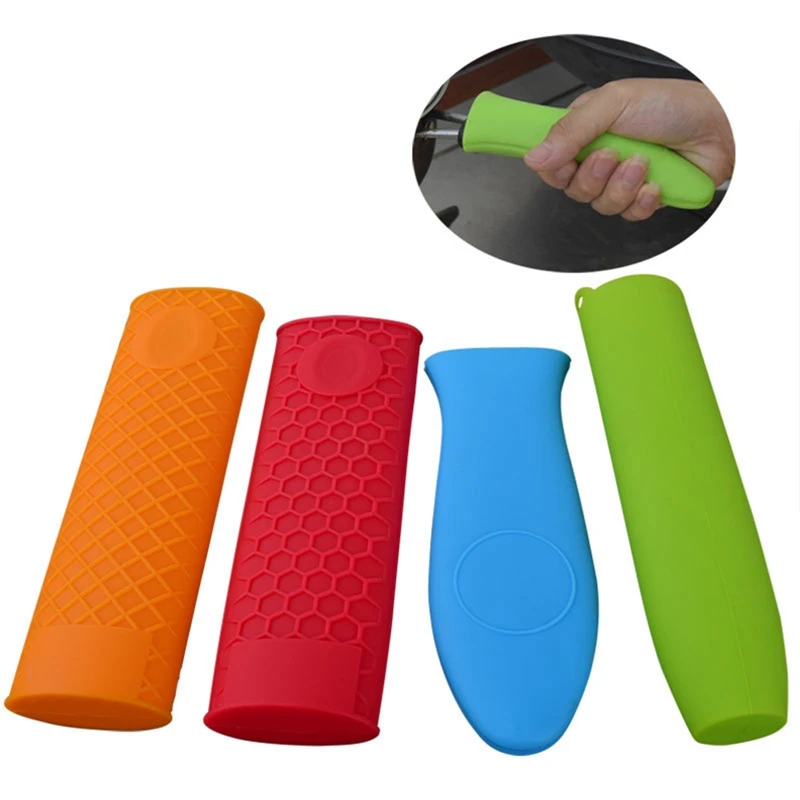

Silicone Saucepan Holder Sleeve Slip Cover Grip Cookware Parts Cookware Parts Unique Kitchen Tools Silicone Pot Pan Handle