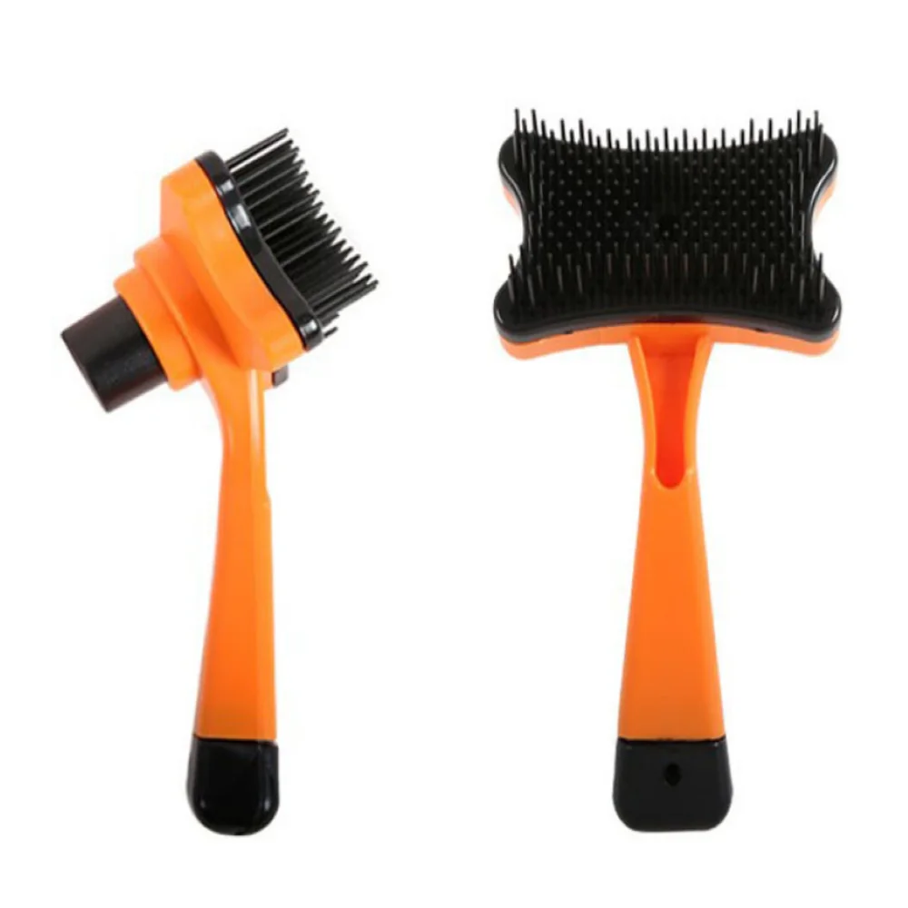 

Pet Comb Self Cleaning Brush Hair Shedding Grooming Brush Quick Clean Hair Removal Comb For Dogs Cats Needle Pet Hair Brush