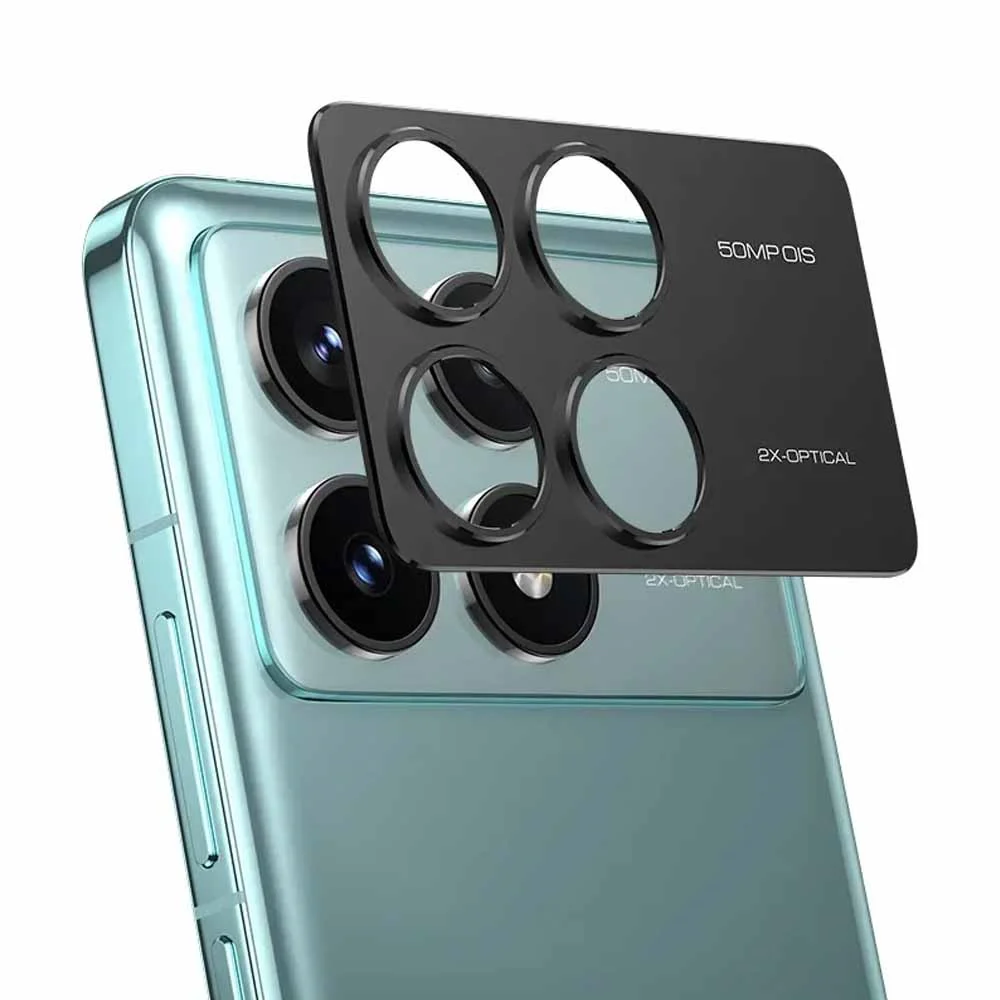 Протектор камеры из алюминиевого сплава для Poco F6 Pro 5G металлическая кольцевая