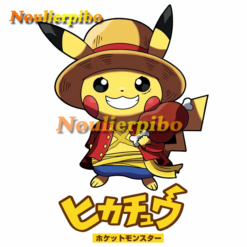 Забавные аниме наклейки на автомобиль Pokemon Spoof Pikachu PVC машина бампер окно