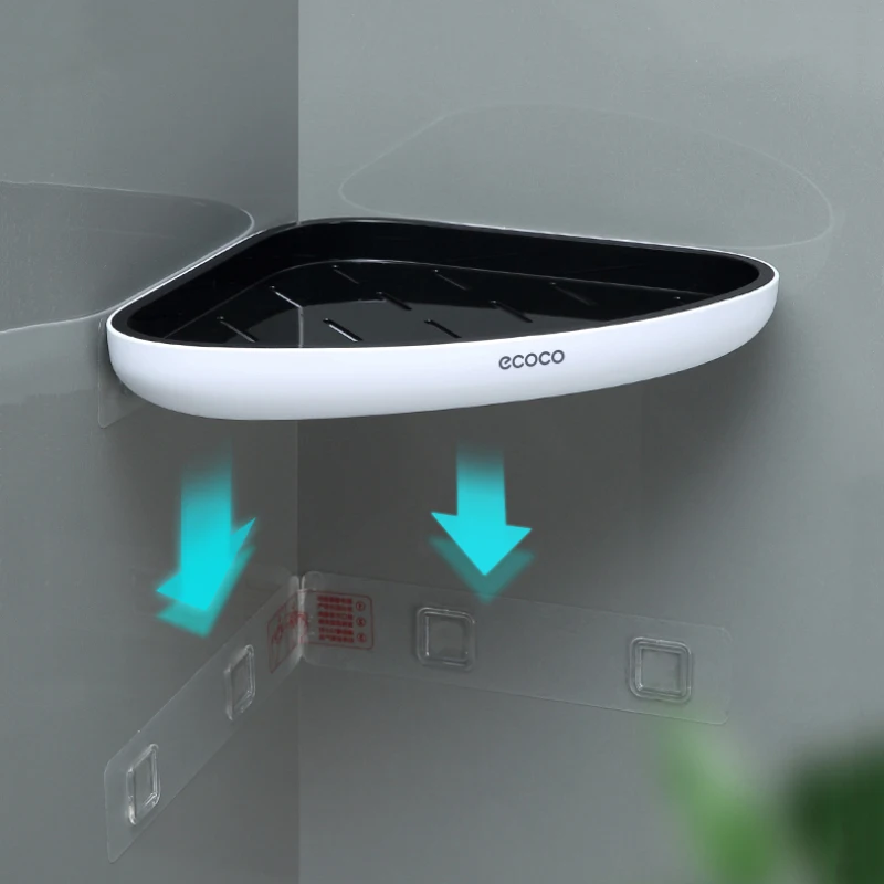 yorede corner bathroom shelf wall mounted triangular storage rack for bathroom organizer for kitchen bathroom accessories set free global shipping