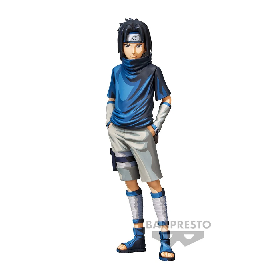 

Original Genuine Bandai Banpresto 24cm Uchiha Sasuke PVC Anime Action Figure Collection Doll Gift For Man