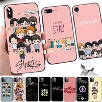 toplbpcs boy group stray kids kpop phone case for iphone 11 12 13 mini pro xs max 8 7 6 6s plus x 5s se 2020 xr case