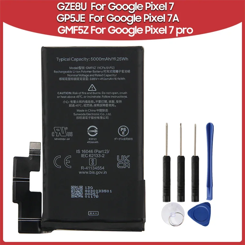 Производство 2024 Сменный аккумулятор GZE8U для Google Pixel 7 GP5JE 7A GMF5Z pro