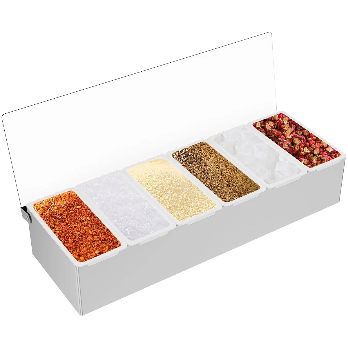 

Семейная коробка, держатель-диспенсер для приправ, кухонный органайзер, инструменты, коробки для хранения специй, сахара, соли, кухонные акс...