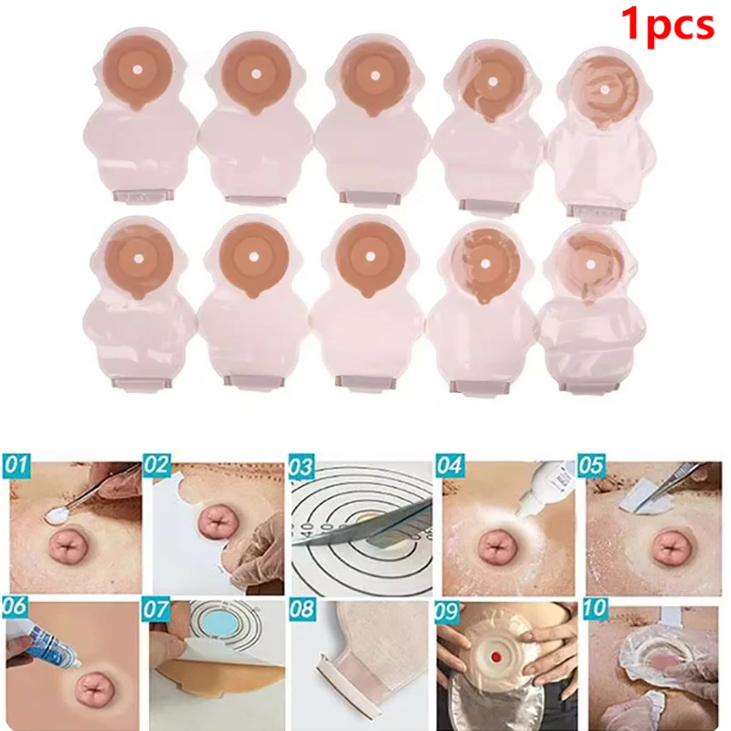 1 шт. детский цельный дренажный мешок для колостомы портативная липкая застежка