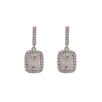fashion simple flash diamond square everydays earring studs geometry pendant jewelry earrings for women 2022 jewelry wholesale