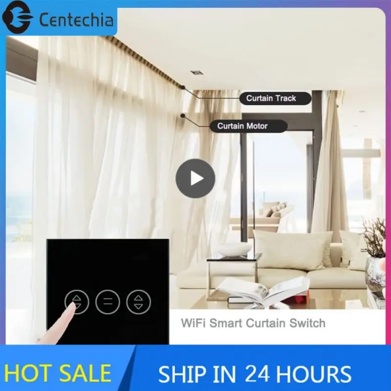 

2/3/5PCS Wifi App Remote Control Tempered Glass 100-240 V Curtain Switches 10 A Smart Touch Switch Tuya Diy Smart Home