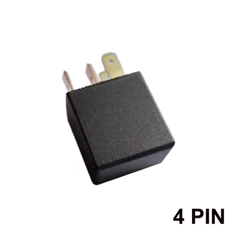 Relé de carro 1PCS DC 12V 40A Corrente nominal 1NO 1NC SPDT 4/5 PINS Relé de alarme automotivo de carro 40 AMP Relé automotivo preto com linha