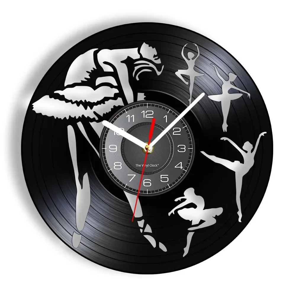 

Ballerina Wall Clock Ballet Dancers Vintage Vinyl Record Clock Kids Room Nursery Wall Decor Dancing Girls Wall Clock Ballet Gift