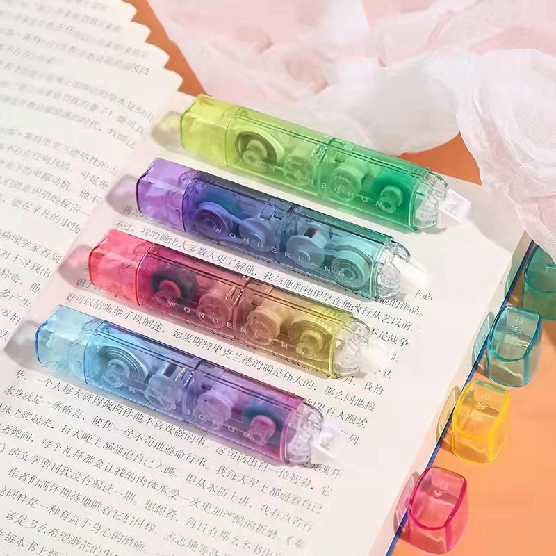 

Gradient Color 2 In 1 Correction Tapes Point Glue Kawaii White Out Correction Band Cute Korean Stationery School Office Supplies