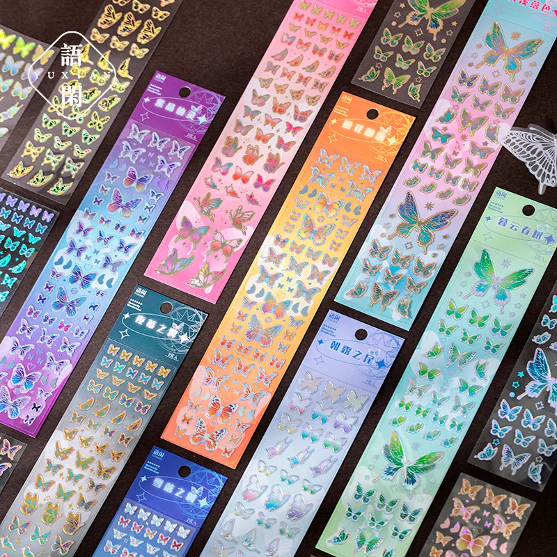 

Милые наклейки в виде бабочек, 2 шт., декоративные наклейки, наклейки для ноутбука, бутылки для воды, чехол для телефона Vintage