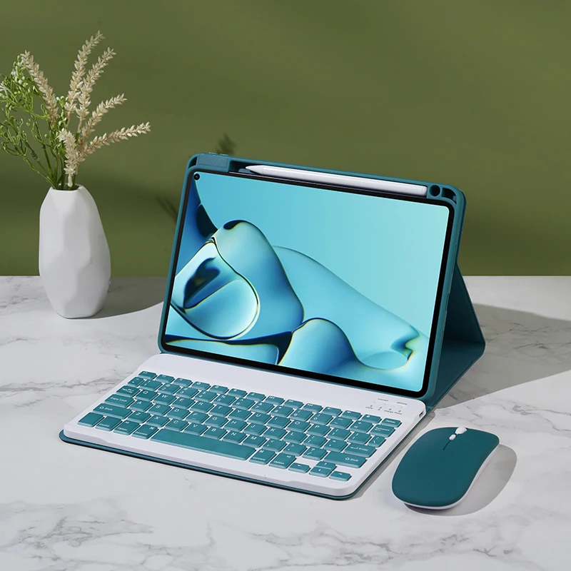 EGYAL для XiaoMi Pad 5 Pro пенал Funda Волшебная Клавиатура Беспроводной коврик мыши планшет