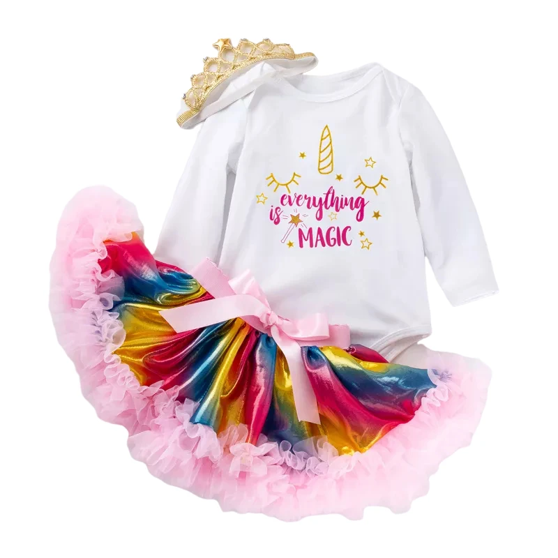 

Baby Girl Dress Toddler Girl 1st Birthday Fancy Dress Up Costume Wedding New Year Party Tulle Dresses